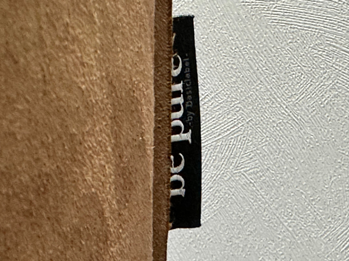 Be Pure Cognac Bruine Suède Stoffen 3-Zits Zetel ~ Losse Kussens Met Afneembare Hoezen
