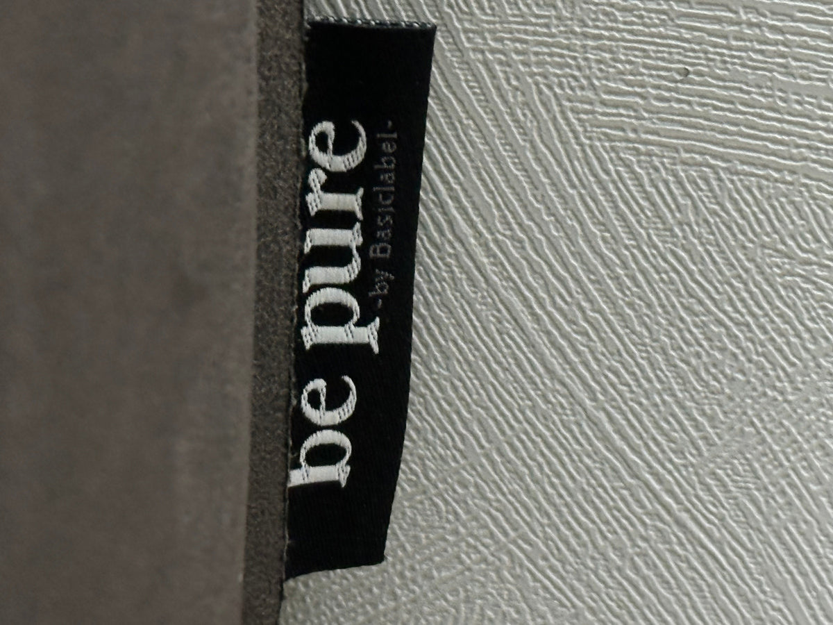 Be Pure Antraciet Suède Stoffen 3-Zits Zetel Inc Hocker ~ Losse Kussens Met Afneembare Hoezen