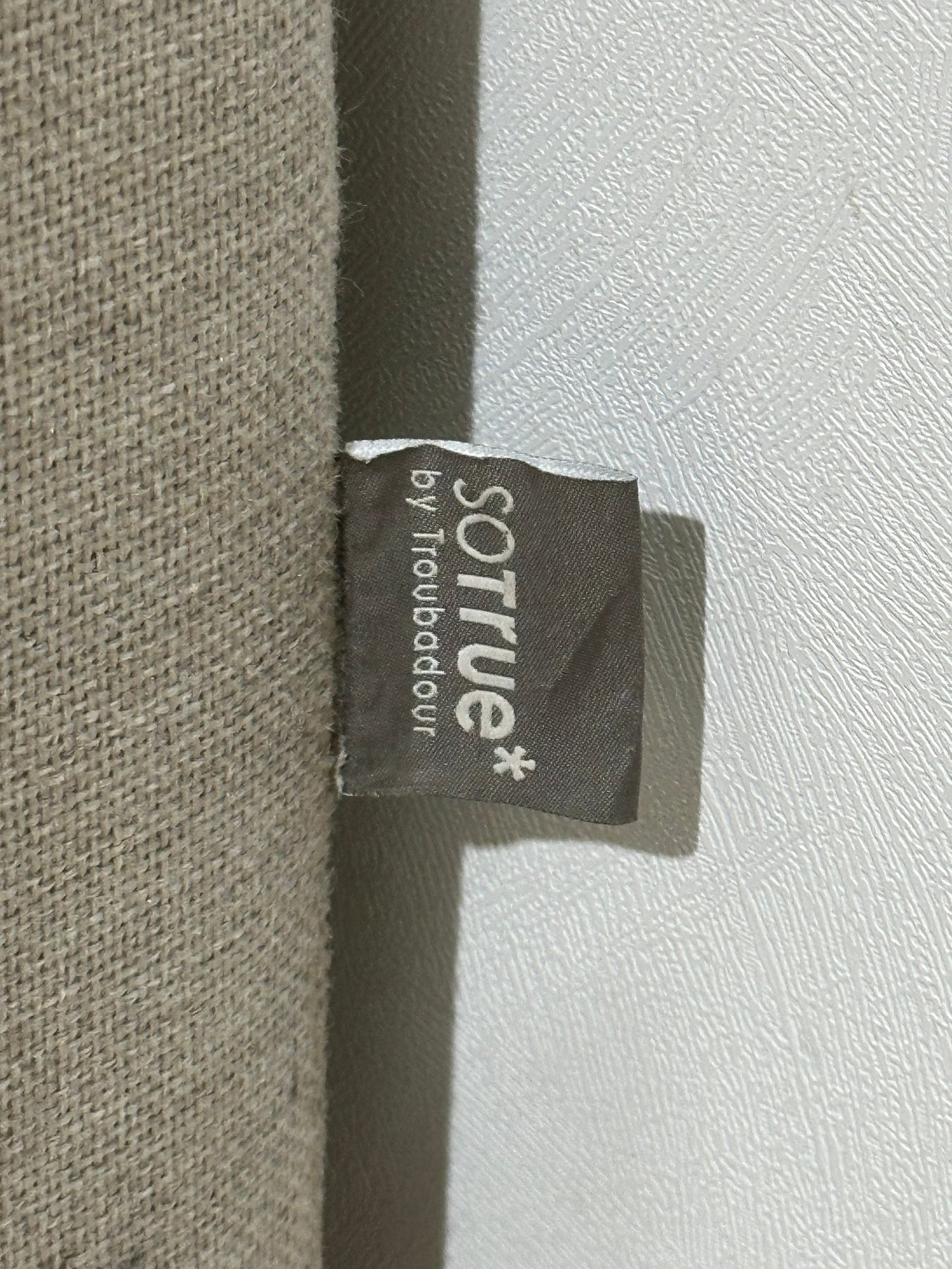 SoTrue Beige Stoffen U Zetel ~ Vaste Kussens