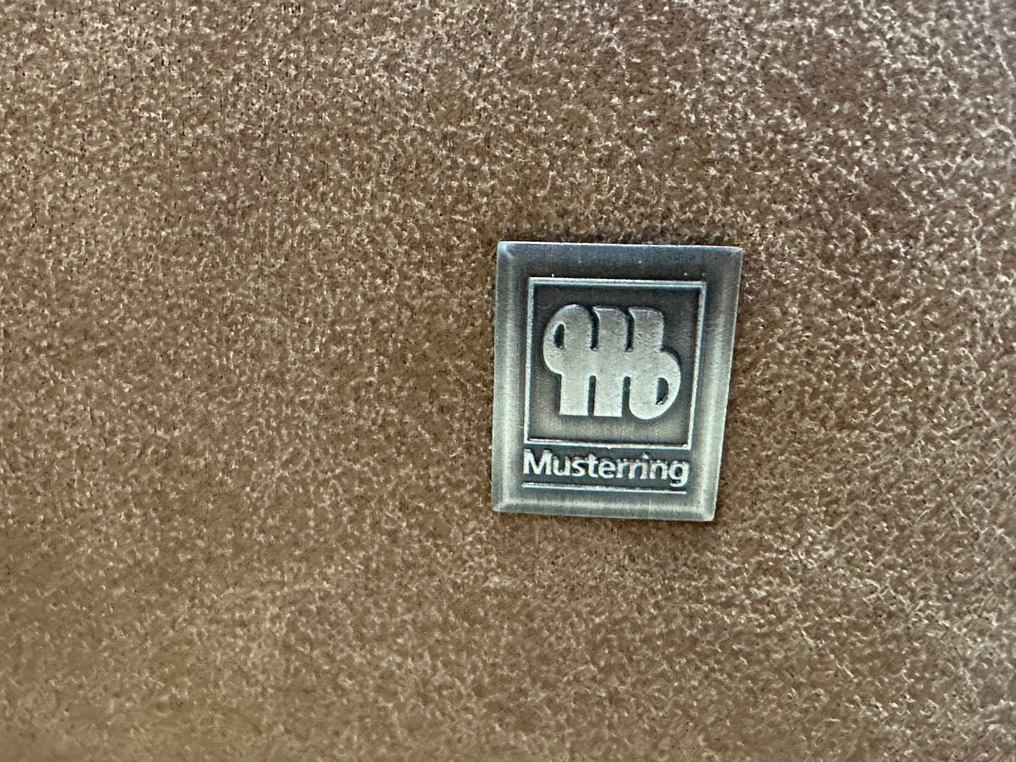 Musterring Cognac Bruine Suède Stoffen Design Zetel ~ Verstelbare Hoofdsteunen