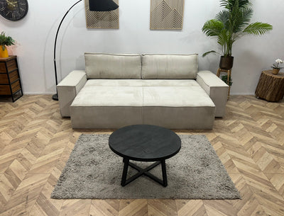 !Showroommodel! Witte 2.5-Zits Zetel ~ Slaapfunctie