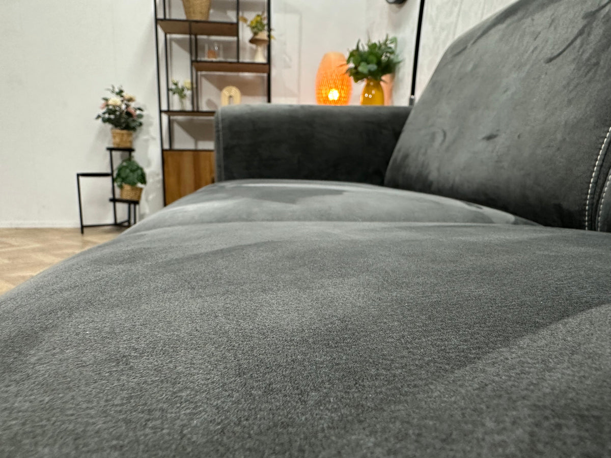 Antraciet Suède Stoffen 2.5-Zits Zetel ~ Nieuwstaat