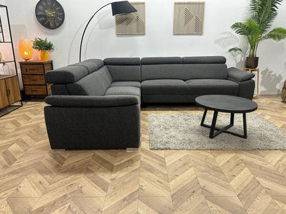 In.House Antraciet Hoekzetel ~ Verstelbare Arm/Hoofdsteunen