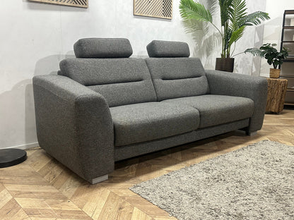 H&H Grijze 2.5-Zits Zetel ~ Vaste Kussens