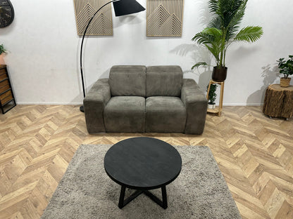 Antraciet Suède Stoffen 2.5-Zits Zetel ~ Relaxfunctie