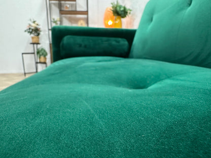 Groene Velvet 2.5-Zits Zetel ~ Slaapfunctie