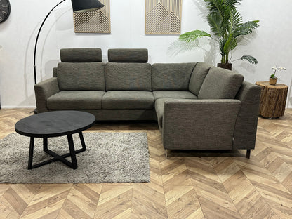 Topform Antraciet Hoekzetel ~ Losse Rugkussens Met Afneembare Hoezen