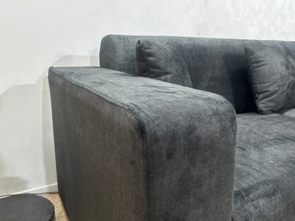 !Showroommodel! Zwarte Velvet Rechte Zetel