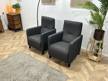 Antraciet Fauteuils ~ Verstelbare Rugleuningen