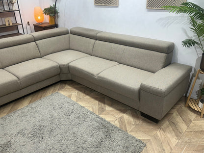 Beige Hoekzetel ~ Verstelbare Arm/Hoofdsteunen