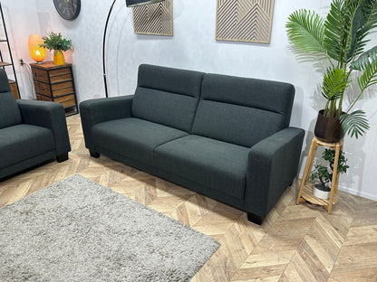 Antraciet Zetels Set ~ Vaste Kussens
