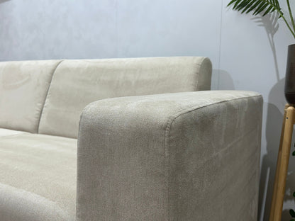 !Showroommodel! Crème Suède Stoffen Hoekzetel