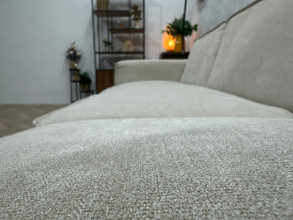 !Showroommodel! Crème Suède Stoffen Design Zetel