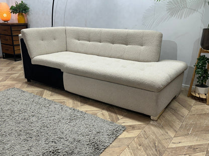 Crème Bouclé Stoffen Design Zetel ~ Vaste Kussens