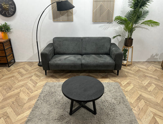Antraciet Suède Stoffen 2.5-Zits Zetel ~ Nieuwstaat