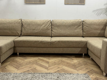 Beige U Zetel ~ Losse Kussens Met Afneembare Hoezen