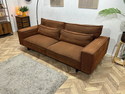 Room108 Oranjebruine 2.5-Zits Zetel Inc Hocker ~ Losse Rugkussens Met Afneembare Hoezen