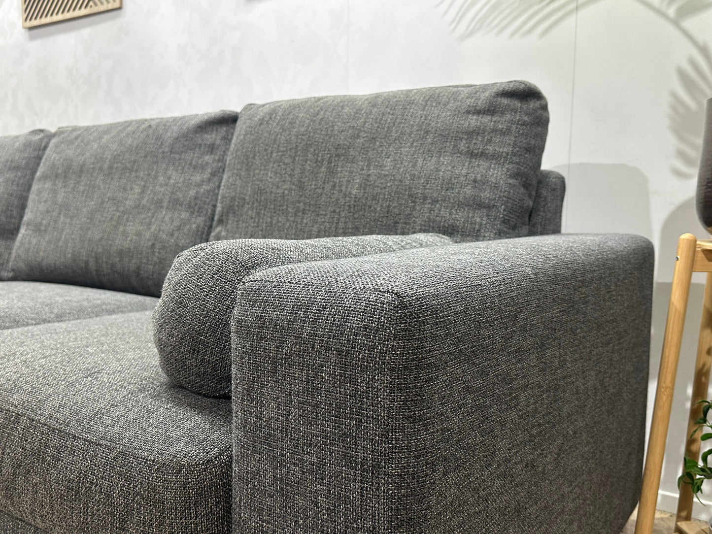 Antraciet Design Hoekzetel ~ Losse Kussens Met Afneembare Hoezen