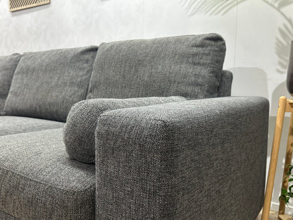 Antraciet Design Hoekzetel ~ Losse Kussens Met Afneembare Hoezen