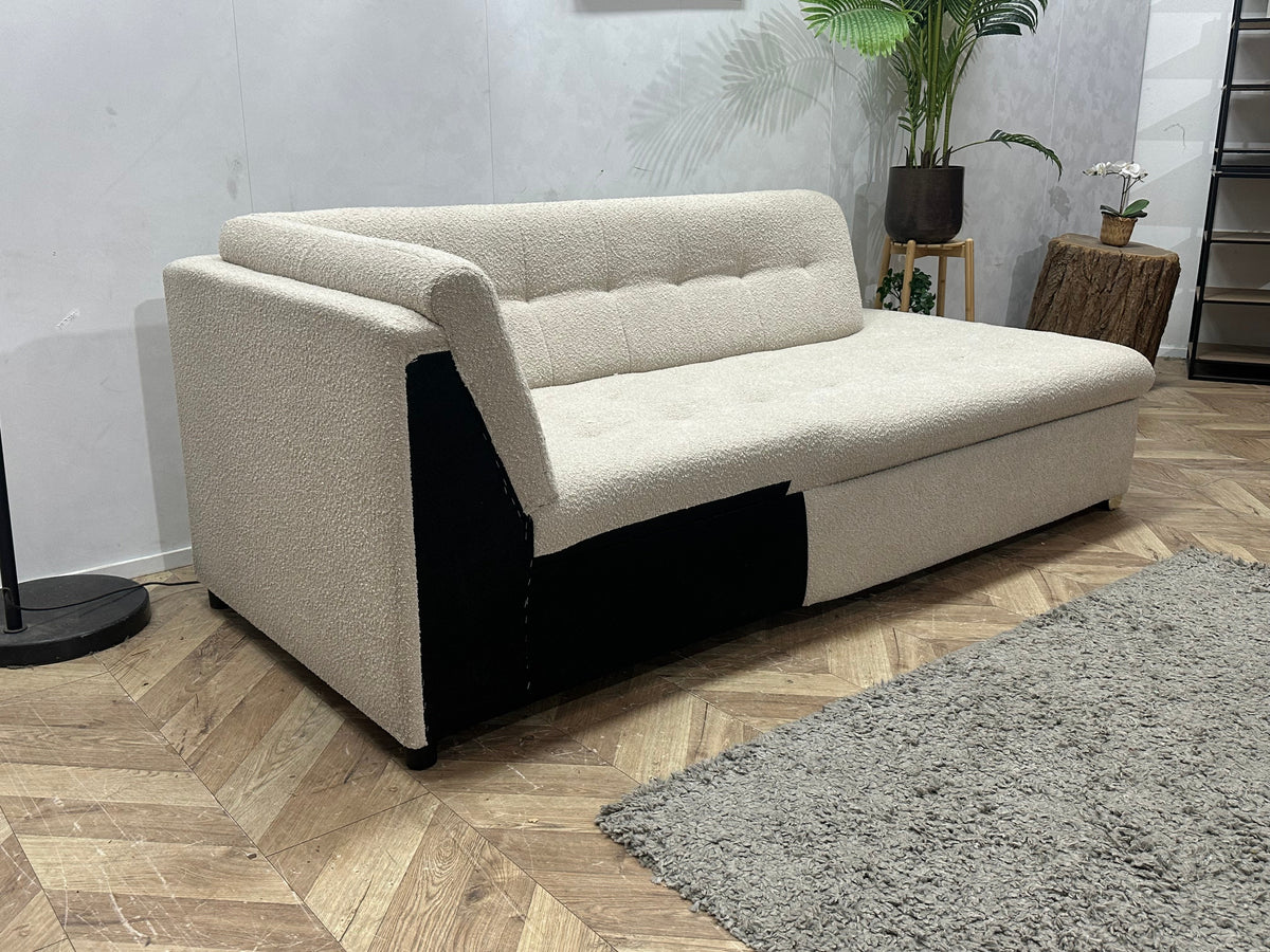 Crème Bouclé Stoffen Design Zetel ~ Vaste Kussens