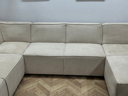 !Showroommodel! Crème Suède Stoffen U Zetel