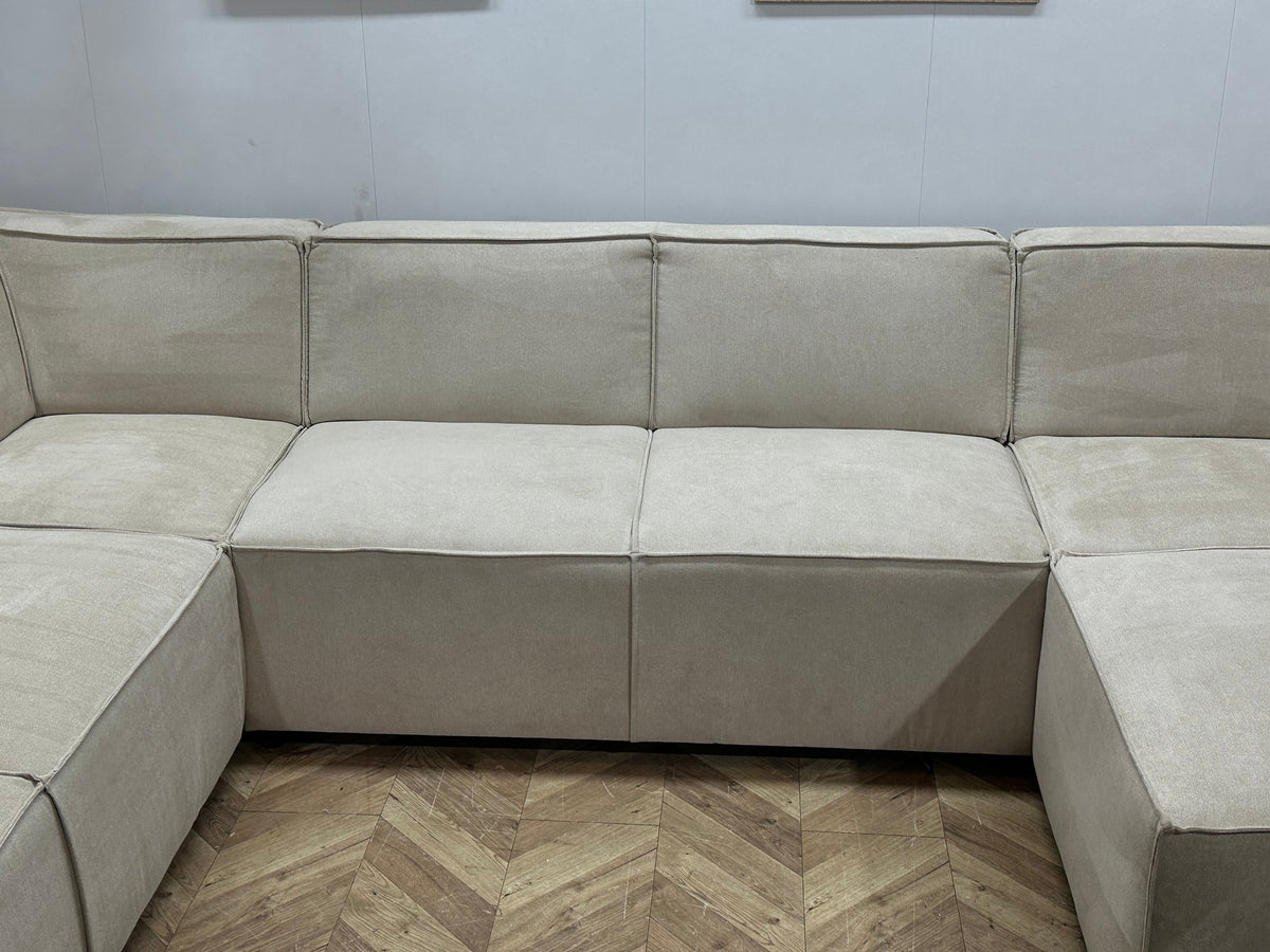 !Showroommodel! Crème Suède Stoffen U Zetel