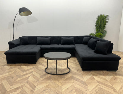 !Showroommodel! Zwarte Velvet U Zetel