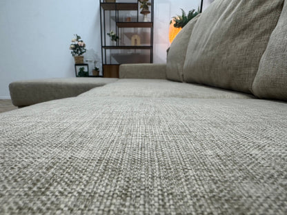 Beige U Zetel ~ Losse Kussens Met Afneembare Hoezen