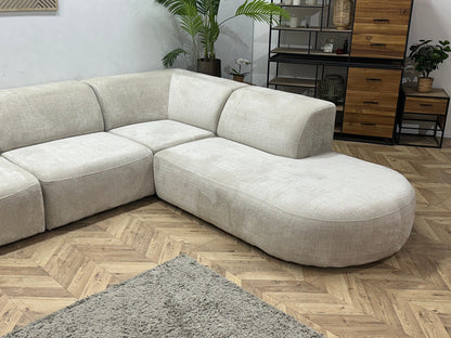 !Showroommodel! Crème Cremona Stoffen U Zetel