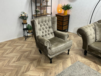 Licht Grijze Velvet ~ Losse Rugkussens Met Afneembare Hoezen