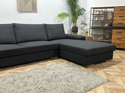 Antraciet U Zetel ~ Losse Rugkussens Met Afneembare Hoezen