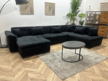 !Showroommodel! Zwarte Velvet U Zetel
