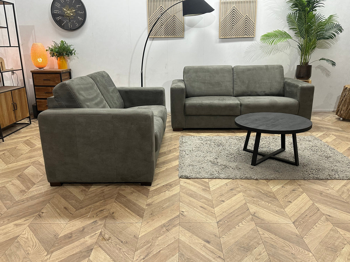 Antraciet Suède Stoffen Zetels Set ~ Nieuwstaat