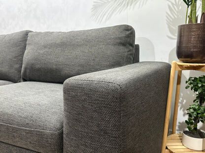 Antraciet Hoekzetel Inc Hocker ~ Losse Kussens Met Afneembare Hoezen