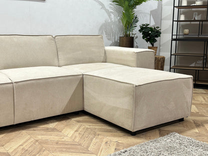 !Showroommodel! Crème Suède Stoffen U Zetel