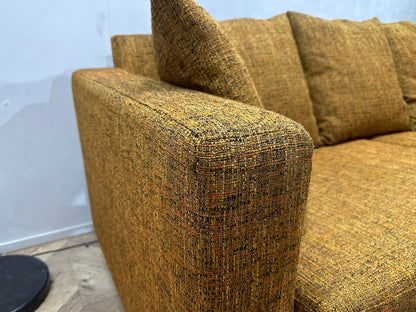 Gele 2.5-Zits Zetel Inc Hocker ~ Losse Kussens Met Afneembare Hoezen