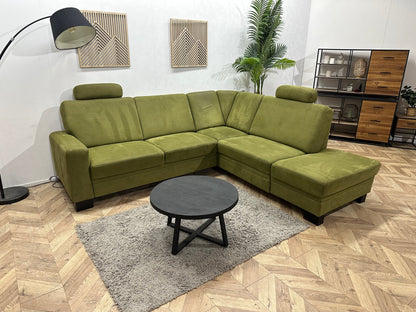 Groene Suède Stoffen Hoekzetel ~ Opbergfunctie