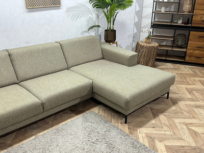 Beige Hoekzetel ~ Vaste Kussens