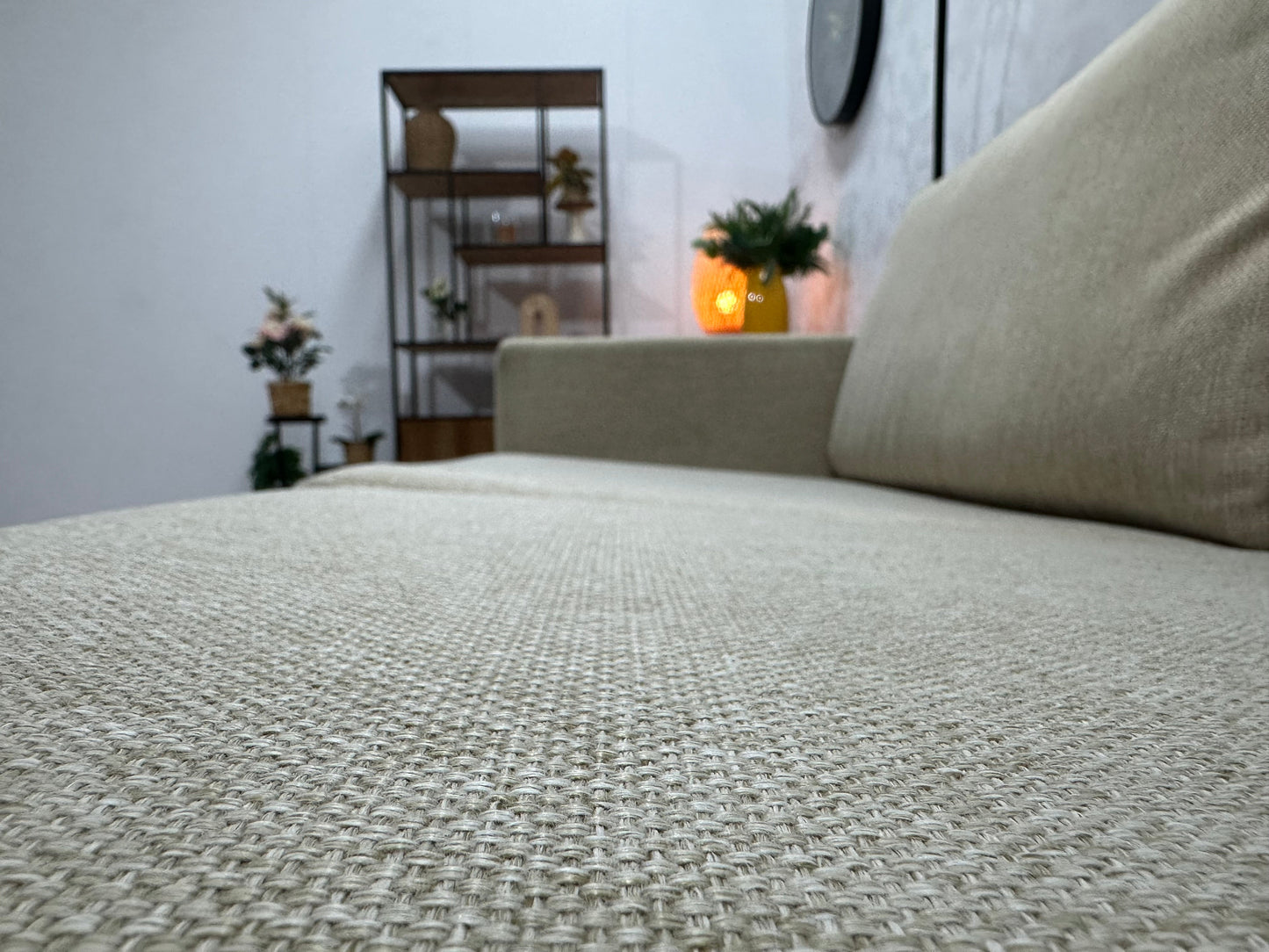 Trendhopper Beige 2.5-Zits Zetel ~ Losse Kussens Met Afneembare Hoezen