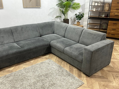 !Showroommodel! Antraciet Velvet Hoekzetel