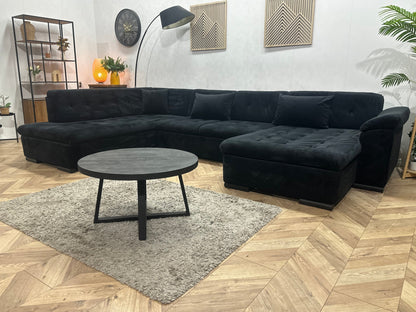 !Showroommodel! Zwarte Velvet U Zetel