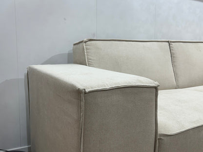 !Showroommodel! Crème Suède Stoffen Hoekzetel