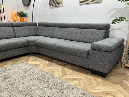 Grijze Hoekzetel Inc Hocker ~ Verstelbare Arm/Hoofdsteunen
