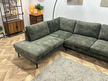 Groene Velvet Hoekzetel ~ Nieuwstaat