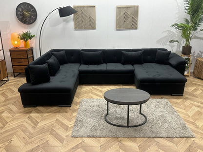 !Showroommodel! Zwarte Velvet U Zetel