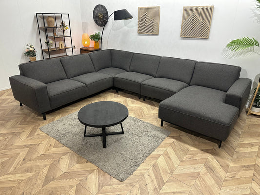 Antraciet U Zetel ~ Vaste Kussens