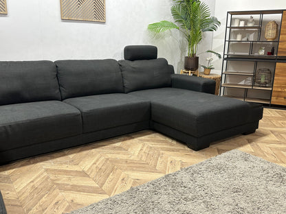 Antraciet U Zetel ~ Vaste Kussens