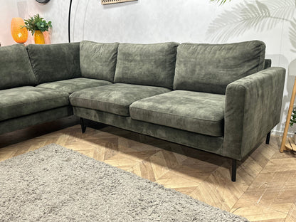 Groene Velvet Hoekzetel ~ Nieuwstaat
