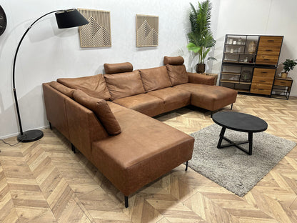 Cognac Bruine Suède Stoffen U Zetel ~ Losse Rugkussens