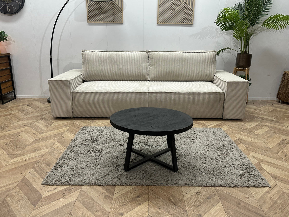 !Showroommodel! Witte 2.5-Zits Zetel ~ Slaapfunctie